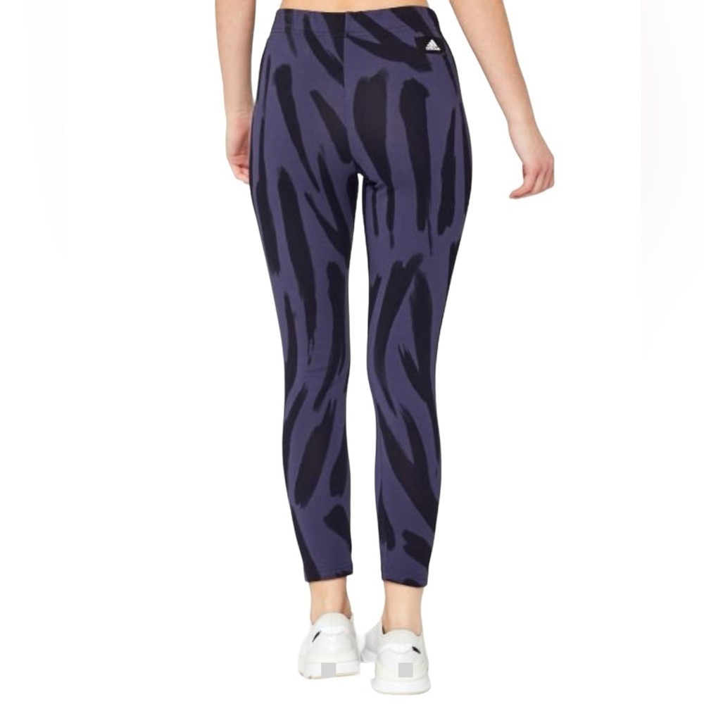 Adidas Animal Print Loungewear Soft Cotton-Blend Leggings Size Small - Picture 2 of 11